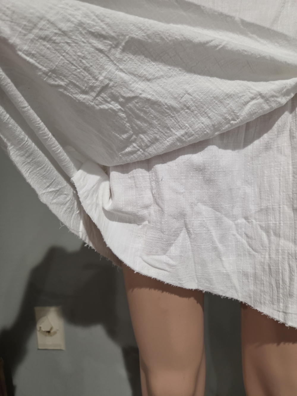Showpo Not Happening 100% Cotton White Tie Front Mini Skirt NWT Size 6 - Picture 14 of 16